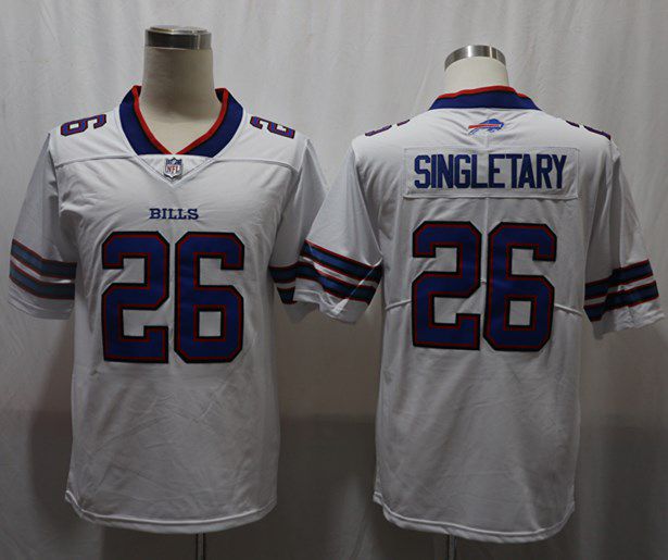 Men Buffalo Bills #26 Singletary White Vapor Untouchable Limited 2020 Player NFL Jersey